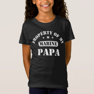 T-Shirt Propriété de mon papa marin