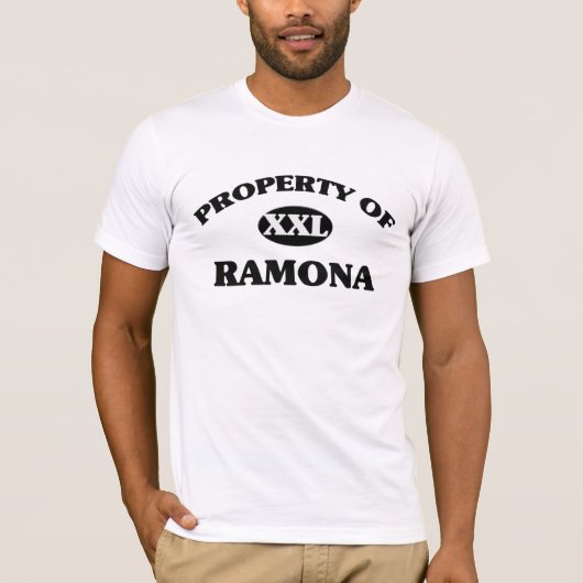 T-shirt Propriété de RAMONA (Devant)