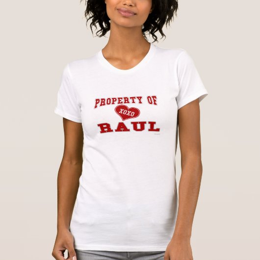 T-shirt Propriété de Raul (Devant)