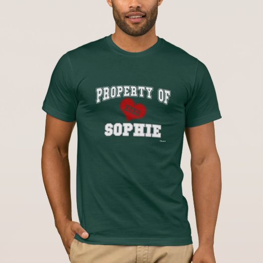 T-shirt Propriété de Sophie (Devant)
