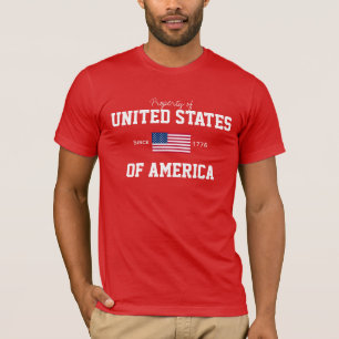 T-shirt Propriété de United States of America Shirt