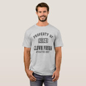 T-shirt Propriété du Département d'athlétisme de la prison (Devant entier)