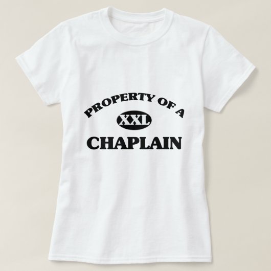 T-shirt Propriété d'un AUMÔNIER (Design devant)