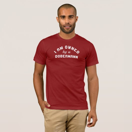 T-shirt Propriété d'un Dobermann (Devant entier)