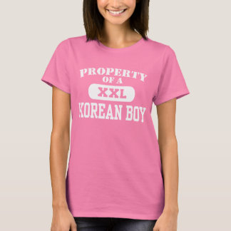 T-shirt Propriété d'un garçon coréen
