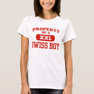 T-shirt Propriété d'un garçon suisse