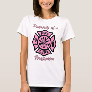 T-shirt Propriété d'un grand cadeau de sapeur-pompier