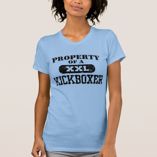 T-shirt Propriété d'un Kickboxer (Devant)