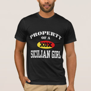 T-shirt Propriété d'une fille sicilienne