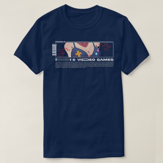 T-shirt Propulsé Par Anime & Jeux Vidéo Anime Streetware (Design devant)