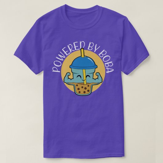 T-shirt Propulsé Par Boba Bubble Tea 1527 (Design devant)