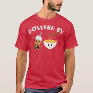 T-shirt Propulsé Par Boba Et Ramen Bubble Tea