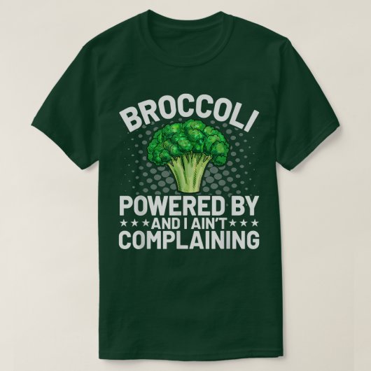 T-shirt Propulsé par Broccoli Funny Broccoli Lover Vegan V (Design devant)