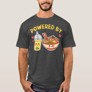 T-shirt Propulsé Par Bubble Tea Ramen Cute Boba Japonais A