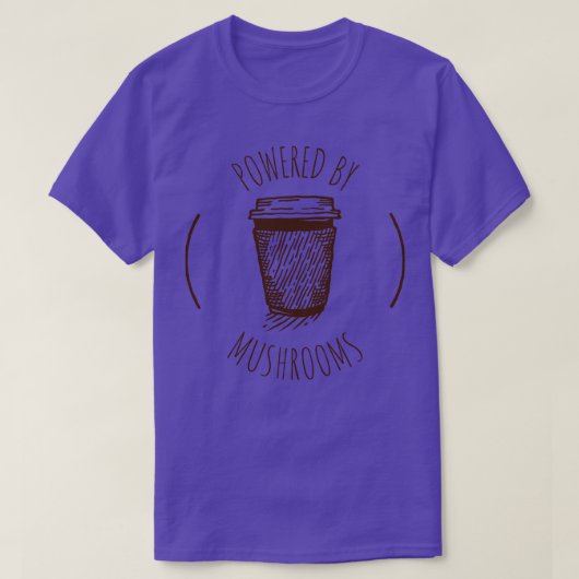 T-shirt Propulsé par café de champignons 1 (Design devant)