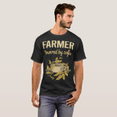 T-shirt Propulsé Par Café - Fermier (Devant entier)