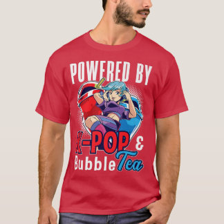 T-shirt Propulsé par K-Pop et Bubble Tea K-Drama Kpop Prem