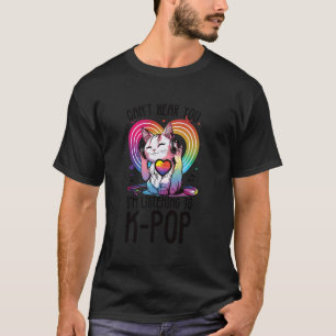 T-shirt Propulsé par Kpop Marchandise Chat Mode K-Pop Fan