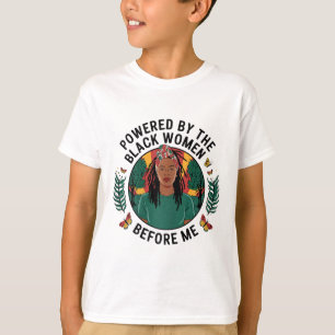 T-shirt Propulsé Par La Femme Noire Avant Moi Histoire Noi