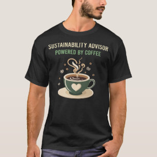 T-shirt Propulsé Par Le Conseiller En Durabilité Du Café