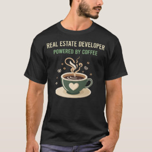 T-shirt Propulsé Par Le Développeur Immobilier De Café