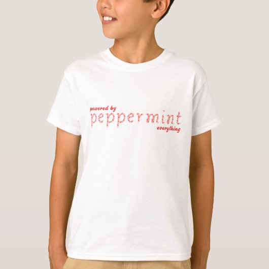 T-shirt Propulsé par Peppermint Everything – Fêtes de fin (Devant)