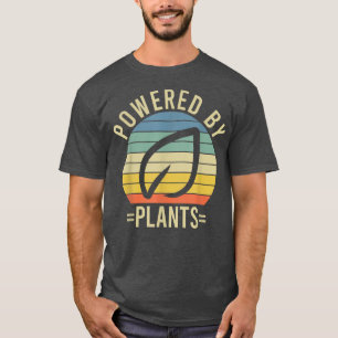 T-shirt Propulsé Par Plante Végétarien Plante d'entraîneme