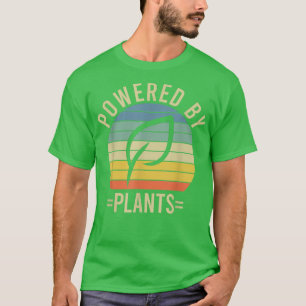 T-shirt Propulsé Par Plante Végétarien Plante d'entraîneme