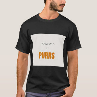 T-shirt Propulsé par Purrs Amoureux de Chats Mignons