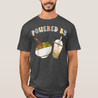 T-shirt Propulsé Par Ramen et Boba Thé Cute Bubble Thé de 