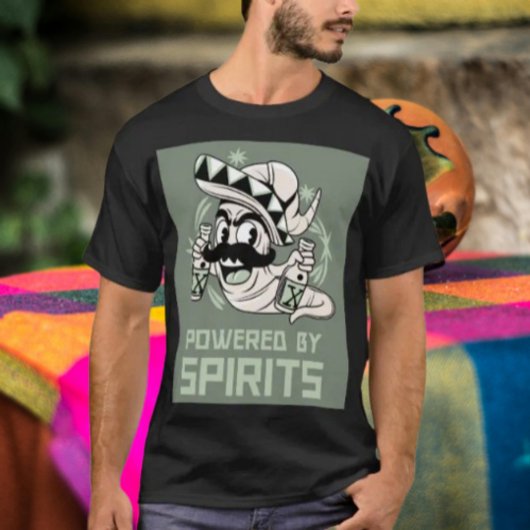 T-shirt Propulsé Par Spirits Tequila Worm