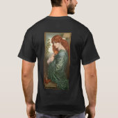 T-shirt Proserpine par Dante Gabriel Rossetti (Dos)