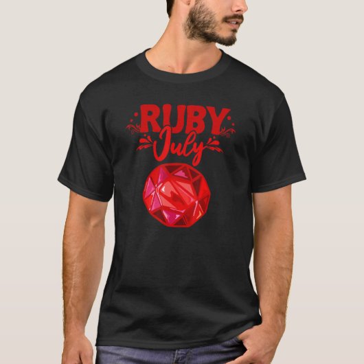 T-shirt Prospection Prospector Mines Gems Prospect Ruby (Devant)