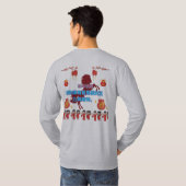 T-shirt Prosperty in bloom grey (Dos entier)