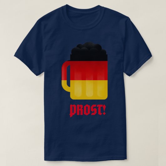 T-shirt Prost German Beer Mug T (Design devant)