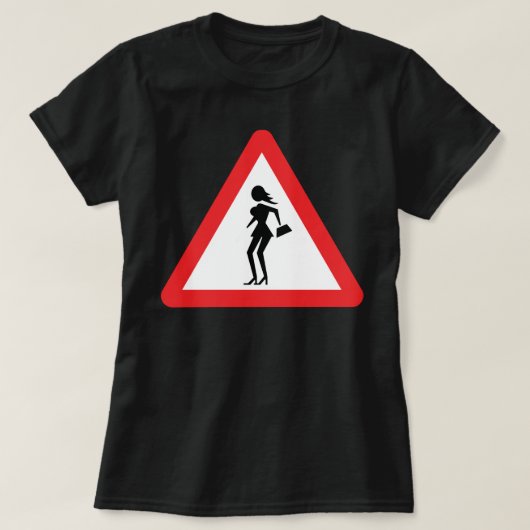 T-shirt Prostituée de prudence (substitut de Attenzione) (Design devant)