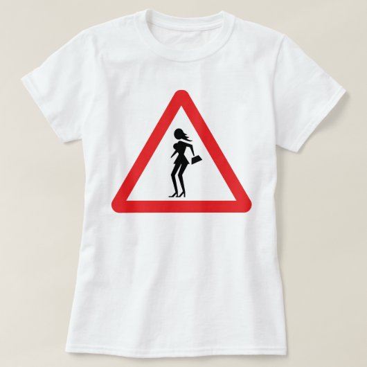 T-shirt Prostituée de prudence (substitut de Attenzione) (Design devant)