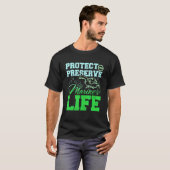T-shirt Protect and preserve marine life (Devant entier)