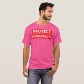 T-shirt Protect Net Neutrality Save The Internet Privacy (Devant entier)
