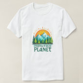 T-shirt Protect Our Planet Vector Design | Nature Tree Mou (Design devant)