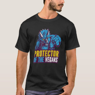 T-shirt Protecteur Des Vegans Herbivore Dinosaur Tricera