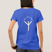 T-shirt Protection Algiz Rune & Faith Love Peace Text (Dos)