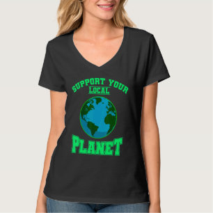 T-shirt Protection de l'environnement Soutenez votre planè