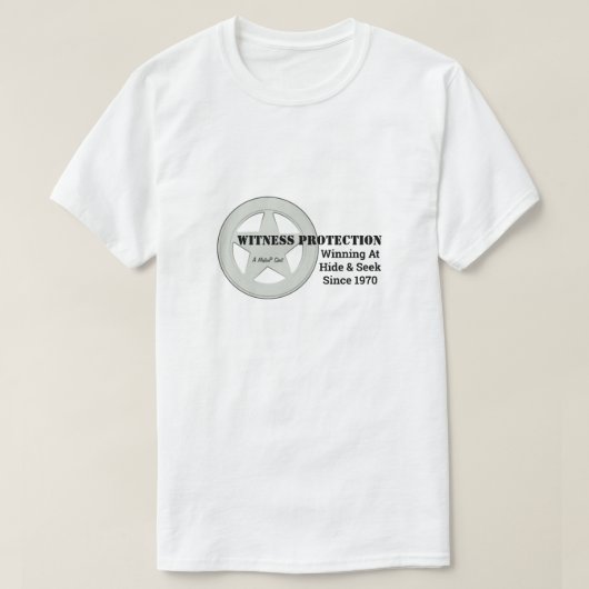 T-shirt Protection des témoins (badge) - Une chemise Miste (Design devant)