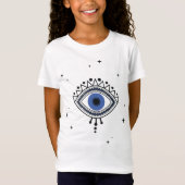 T-Shirt Protection des yeux bleus symbole magique bonne én (Devant)
