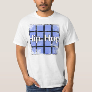 T-shirt Protections de tambour de "hip hop" (bleues)