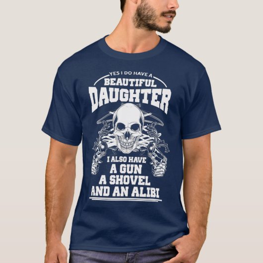 T-shirt Protective Gun Lover Dad Pro 2e amendement (Devant)