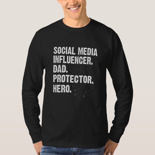 T-shirt Protector Hero Social Media Influencer Papa Conten (Devant)