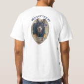 T-shirt Protégé par le Pinscher de dobermann (Dos)
