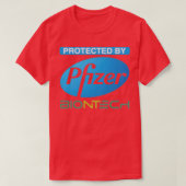 T-shirt Protégé par Pfizer Biontech (Design devant)